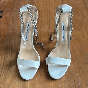 Authenticated Manolo Blahnik Chaos Sandals